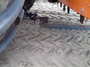 Dyszel do przyczepy.