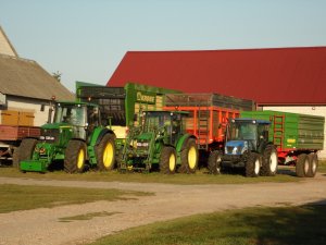 JD 6630, 5080R i NH T4020