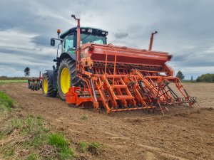 John Deere 6140r - siew jęczmienia ozimego
