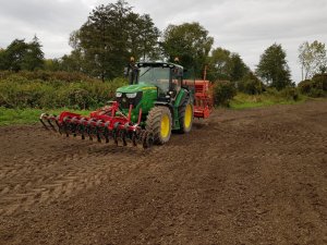 John deere 6140r siew jęczmienia 