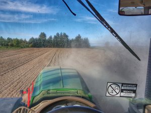 John deere 6140r siew pszenicy 