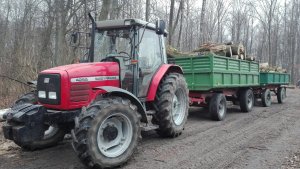 Massey Ferguson 4255 & Autosan D50 & Przyczepa Sam