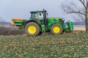 John Deere 6140R - Amazone ZAM 1201 - 03.03.2018