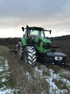 Deutz Fahr 6165RC + pług Kuhn multimaster 123