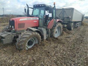 Massey Ferguson 6485 + naczepa