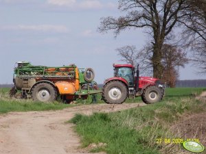 Case 210 + opryskiwacz Amazone