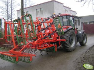 Case JX90 i Agro-Masz 3.60