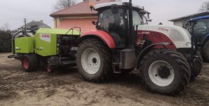 Claas 375 uniwrap + Steyr cvt 130