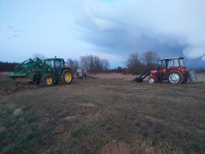 John Deere 6100 & Massey Ferguson 255 & Ursus C330M