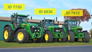 John Deere 6930 wraz z 7720 i 7810