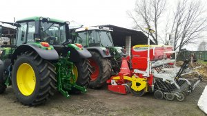 John Deere 6120M i Fendt 716 + Pottinger