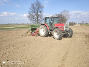 Massey Ferguson 6150 & agregat uprawowo-siewny & Amazone d9-30