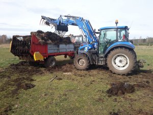 New Holland t4.75 Farmtrac 80 4WD Rozrzutnik Igamet 4,5t 