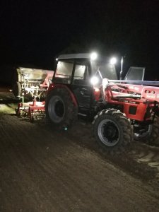 Zetor + uprawowo-siewny agromasz +poznaniak 