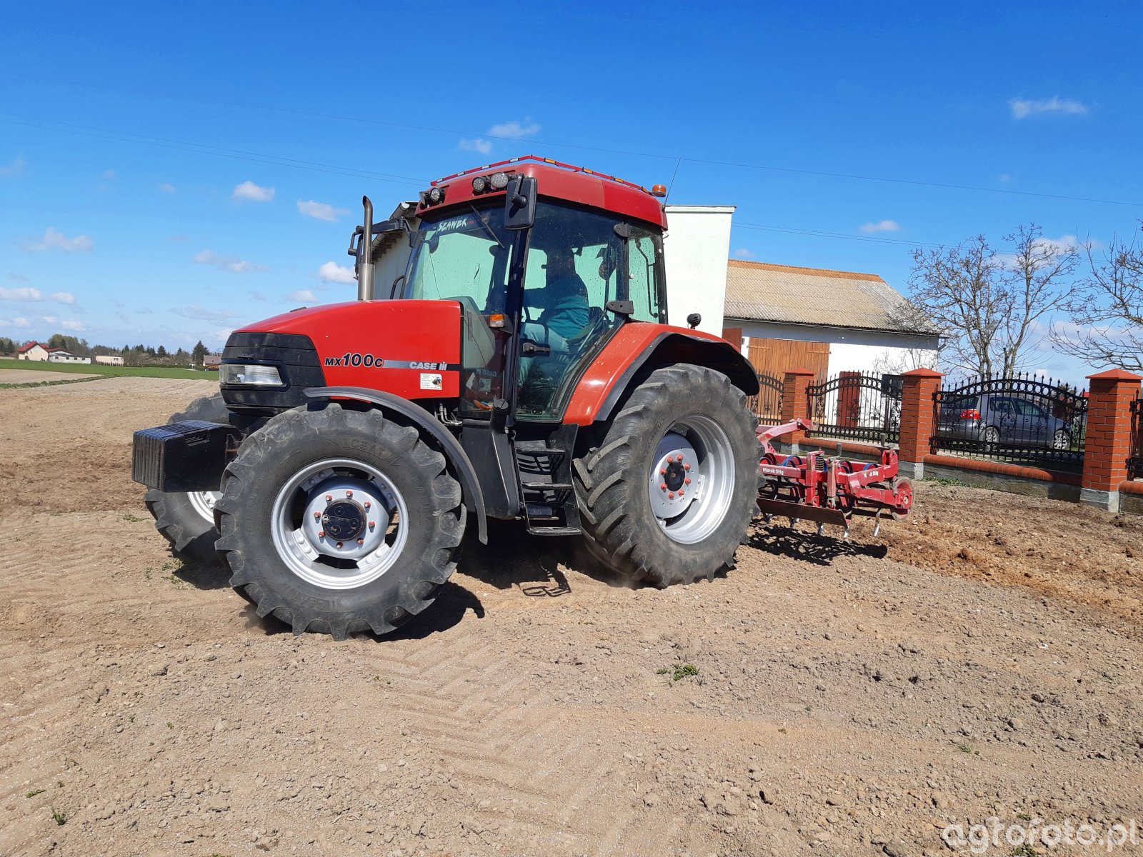 Zdjęcie ciągnik Case MX100C i Marsk Stig 3m 777027 Galeria rolnicza