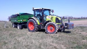 Claas Arion 410 & Wielton 8t