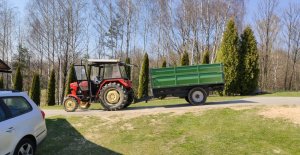 Ursus C 330M i przyczepa wywrotka sam