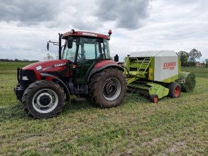 Case JX80 & Claas Rollant 250 RC