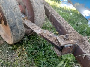 Kołowy wał do pługa.