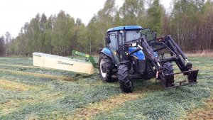 Kosiarka Krone + New Holland TD5040