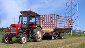 ursus c-330 + przyczepa samozbierająca