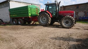 Massey ferguson 6190 i Pronar pt 512 