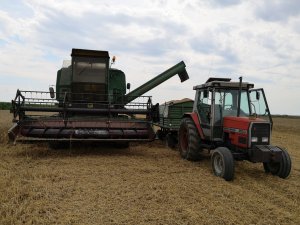 Start w pszenicy ozimej. John Deere 975 & MF 3050 z D732