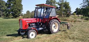 Ursus C-360 i przetrząsacz karuzelowy Z-218