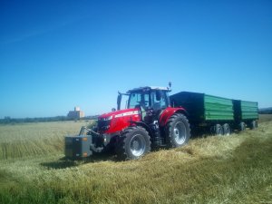 Żniwa Massey Ferguson 7718S Wielton