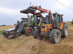 Renault 103-54 & Claas Temis & Claas Dominator