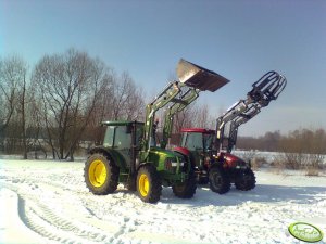 Case JX95 & John Deere 5080R