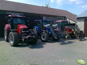 Case Maxxum 140 MC + NH T5040 + Zetor 7341