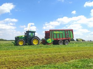 John Deere  7250R + Strautmann Terra-Vitesse 4201