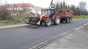 MF 6265 + przyczepa tandem