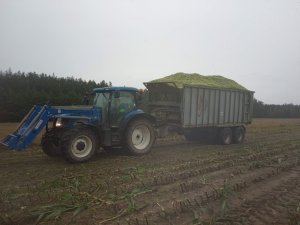 New Holland  T6080 & Fliegl ASW