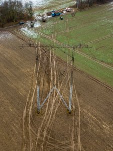 Rozbiórka linii 400kV Mikułowa-Czarna