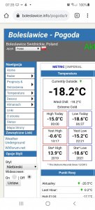 Nowy rekord zimna 15.02.2021