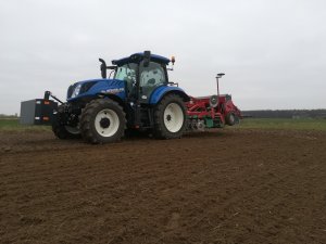 New Holland T6.125S + Agro-Masz + Kongskilde