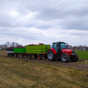 Massey Ferguson 6475 + Kruger + HL + Autosan 