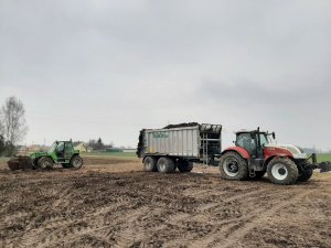 Steyr 6200 cvt + auto agro + merlo