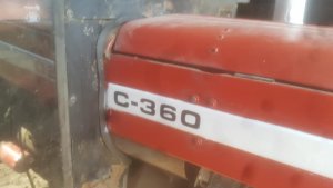 Ursus C-4011/360 napisy robione szablonami magnetycznymi