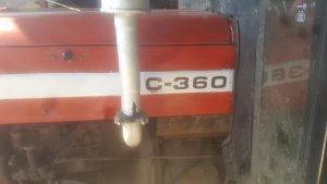 Ursus C-4011/360 napisy robione szablonami magnetycznymi