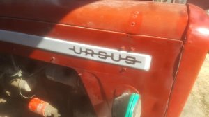 Ursus C-4011/360 napisy robione szablonami magnetycznymi