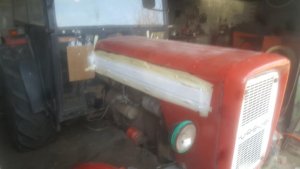 Ursus C-4011/360 napisy robione szablonami magnetycznymi