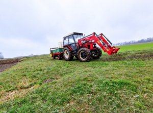 ZETOR 7245 & rozrzutnik Czarna Białostocka