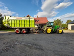 Claas quantum 5500s i John deer 6920 