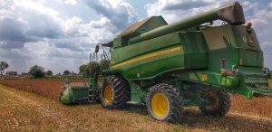 John Deere W540i w grochu