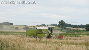 Claas Dominator 68 & John Deere 1075 & Claas Mega 202