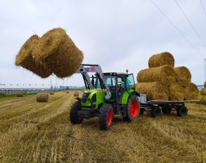 Claas Ares 557 ATZ + Autosan D-732 