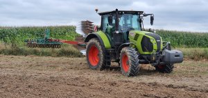 Claas Arion 510 i Kverneland ES95 i Packomat S